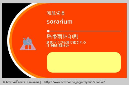 名前を入れるだけ 簡単面白名刺ジェネレーター あなた何様 Sorarium