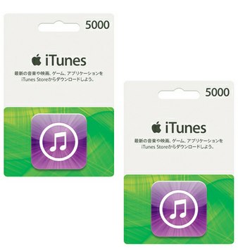 ヨドバシ com  iTunes Card 5 000円分×2枚 お買い得セット 無料配達